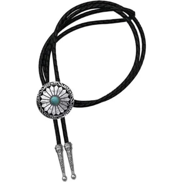 Cowboy Bolo Tie For Men 04 American Western Bolo Tie - Picture 2 of 5